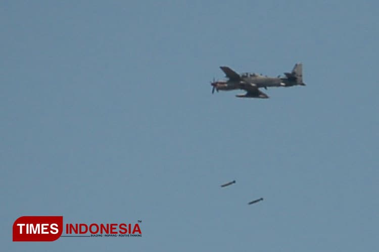 Serangan Udara Golden Eagle dan Super Tucano Hancurkan Pertahanan Musuh